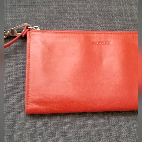 Rudsak red leather wristlet - Picture 4 of 8